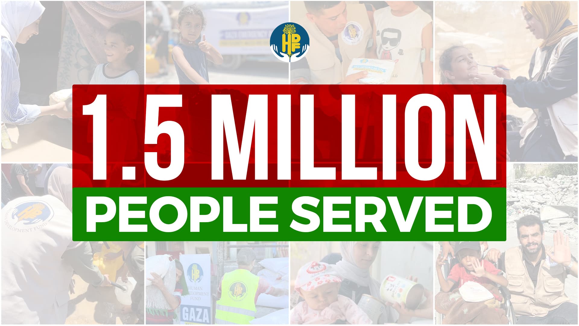 Humanitarian impact collage