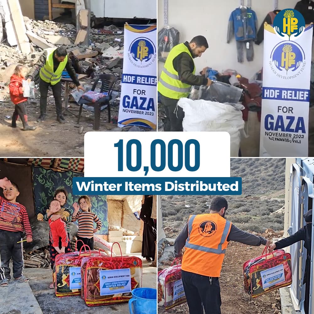 Humanitarian impact collage